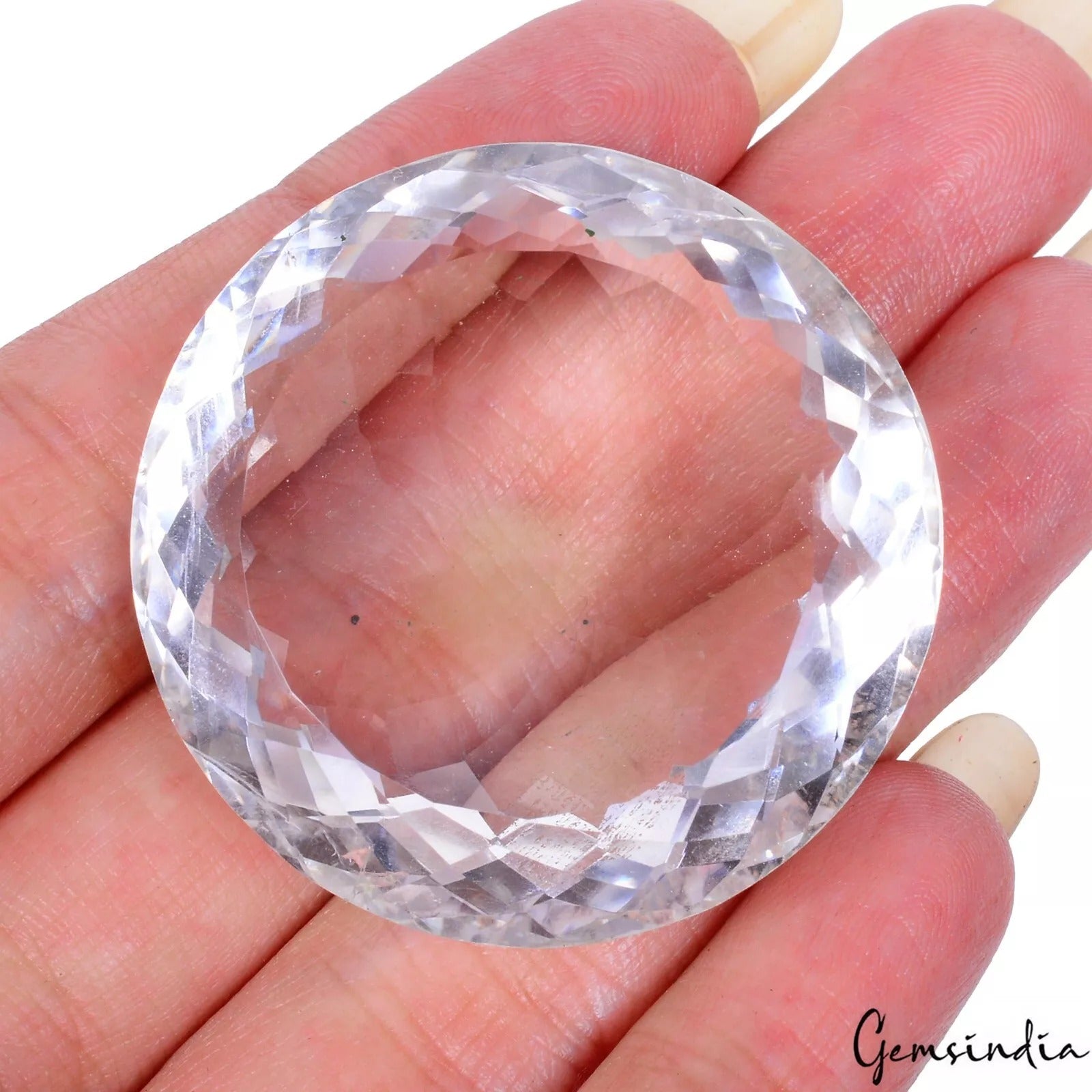 VVS 150 Cts Natural White Quartz Top Quality Round Cut Certified Loose Gemstone