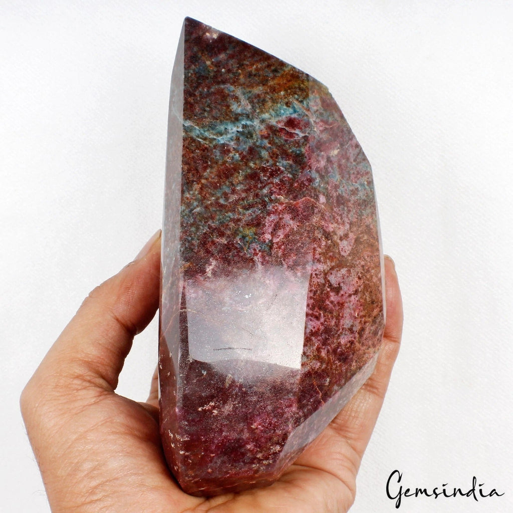 1.2Kilo Natural Ruby Kyanite Pear Untreated Huge Earth Mined Madagascar Gemstone