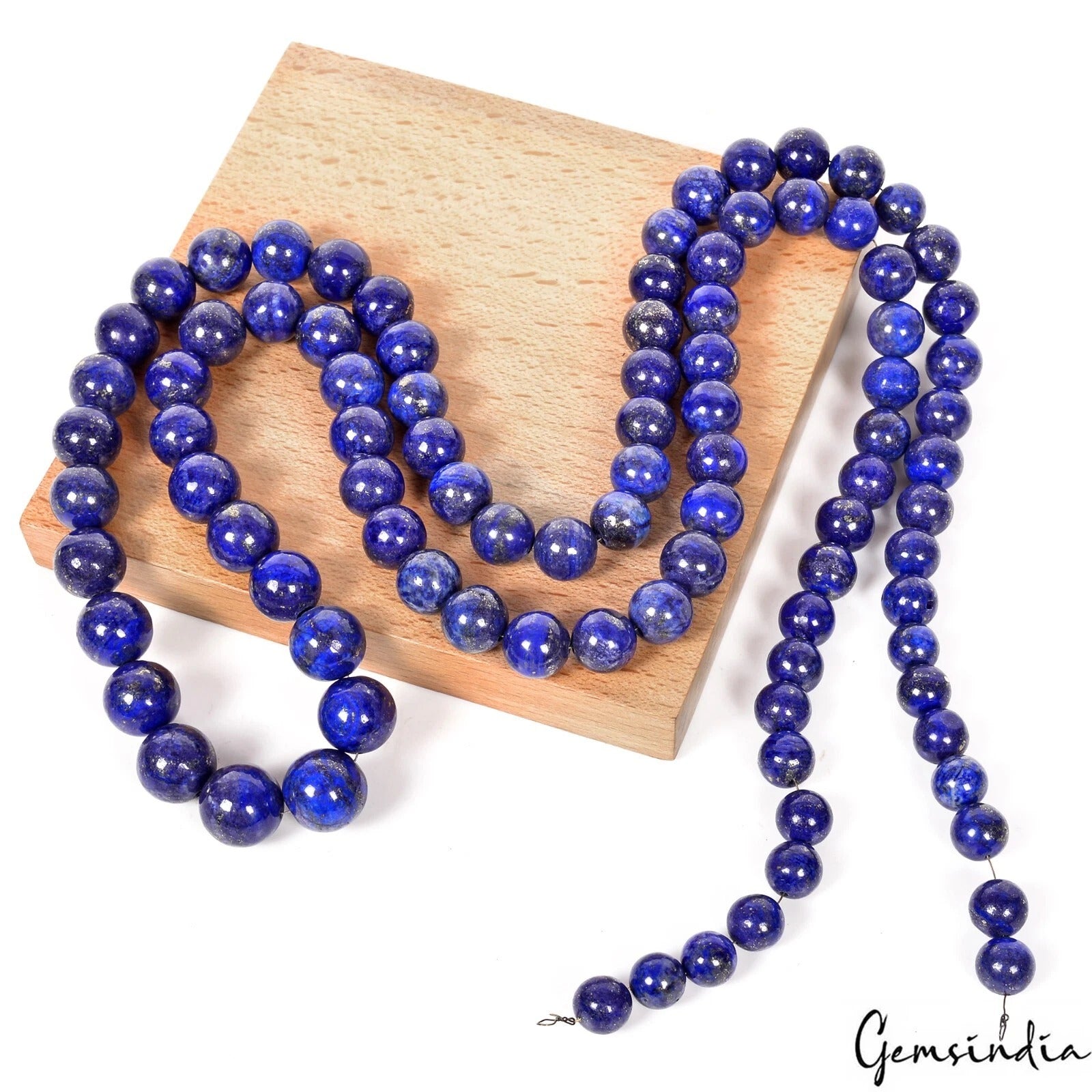 Lapis Lazuli Beaded Strand, Blue — 10mm to 15mm, 1220 Ct