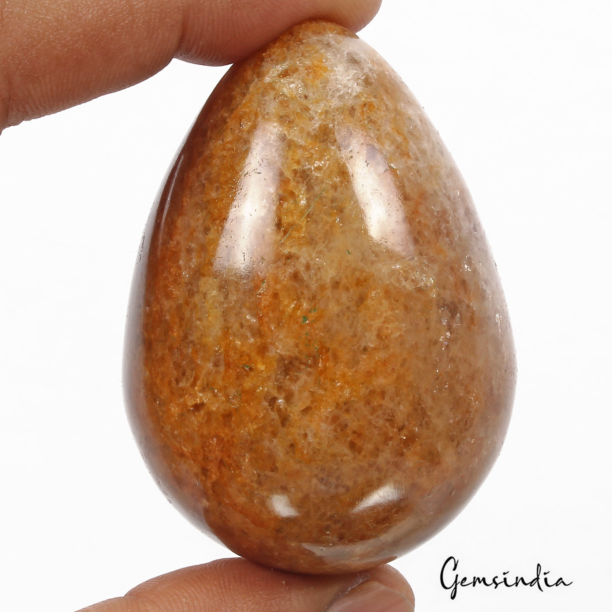 640 Cts Natural Untreated Brown Aventurine Egg Shape Gem Crystal Healing Mineral