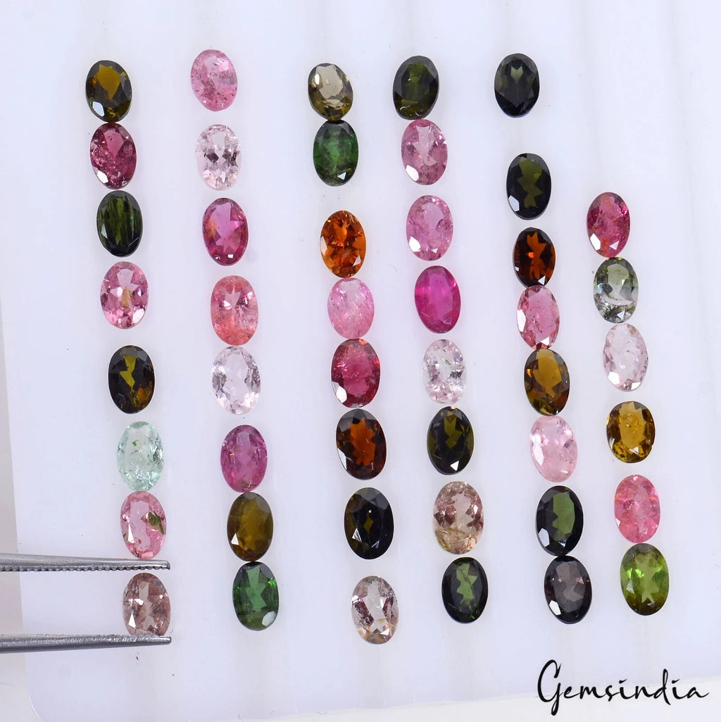 Tourmaline Lot, Loose Gemstone, Untreated — 46 Pieces, 6x4mm, 20.10 Ct