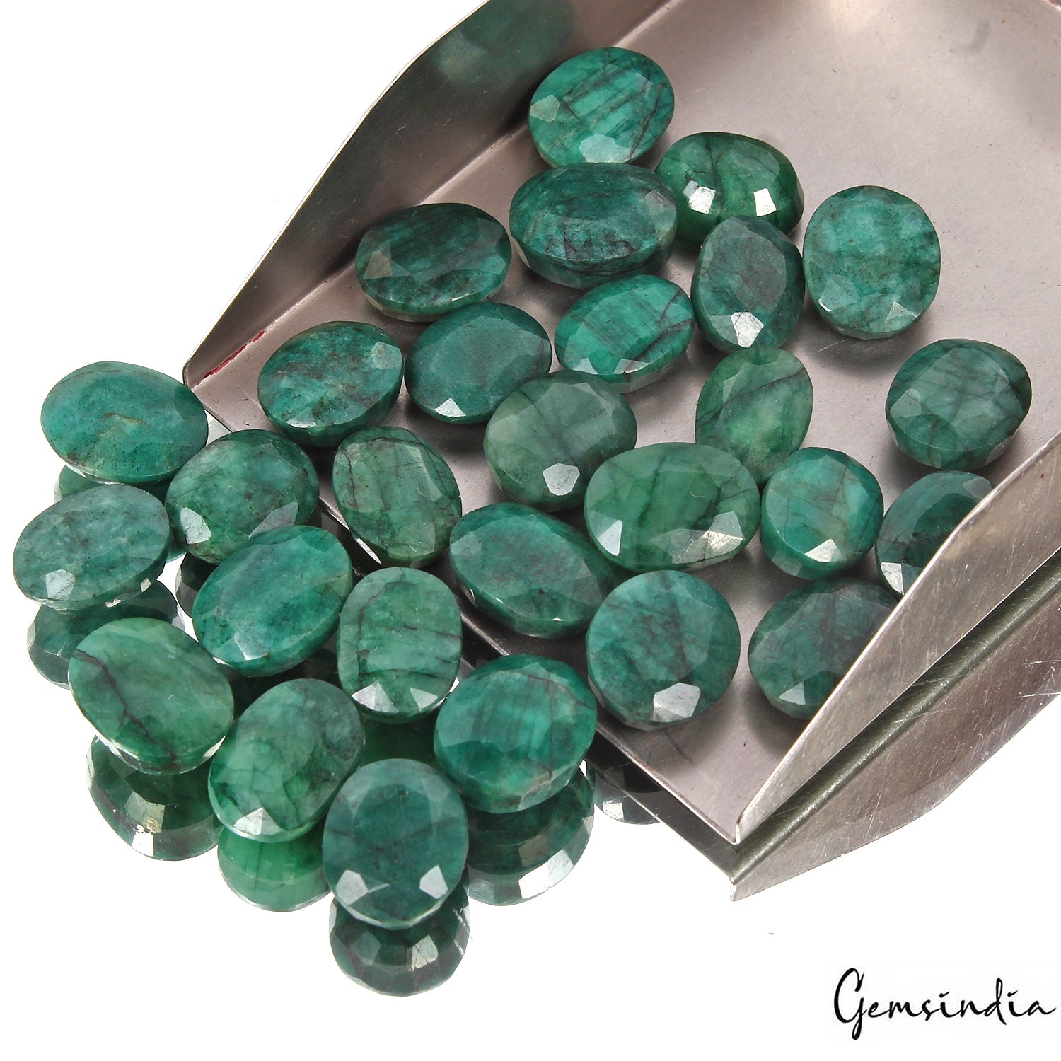 280 Cts/28 Pcs Natural Brazilian Green Emerald Oval Cut Loose Gems Lot For Rings