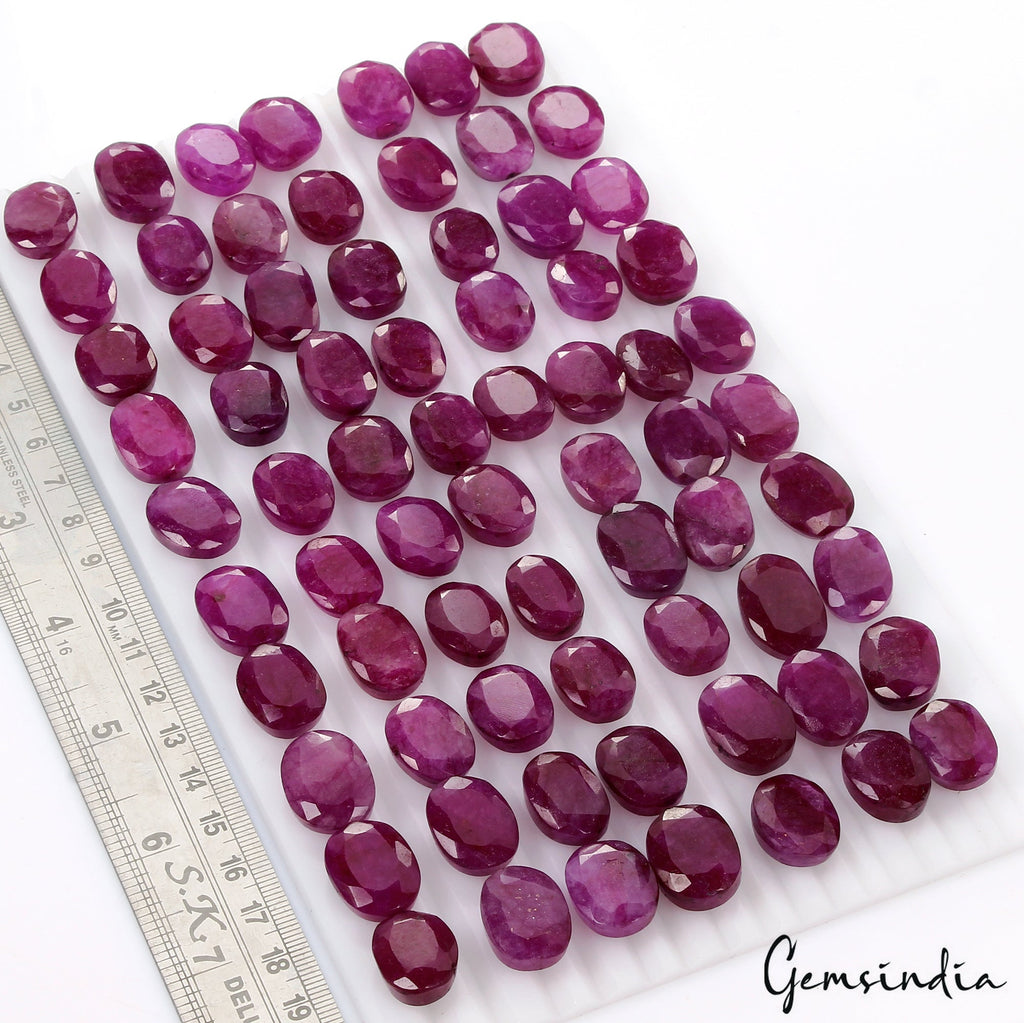 1200Ct Natural Pink Red Beryl Bixbite USA Oval Cut Loose 17-20mm Gemstones ~70Pc