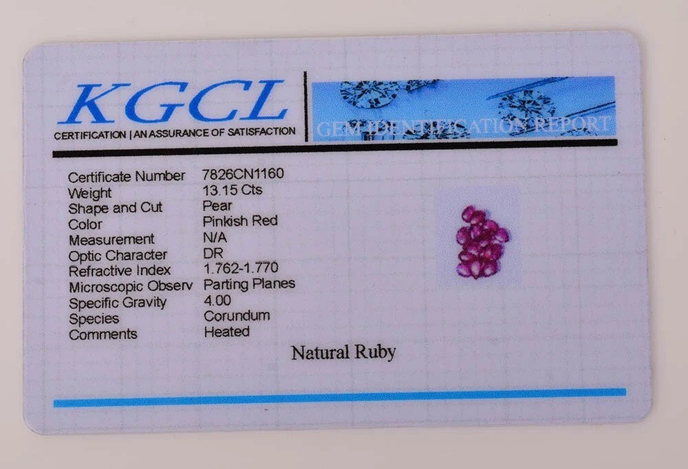 Ruby Lot, Cabochon, Pear Cabochon, Heated — 14 Pieces, 7mm to 8mm, 13.15 Ct, Mozambique