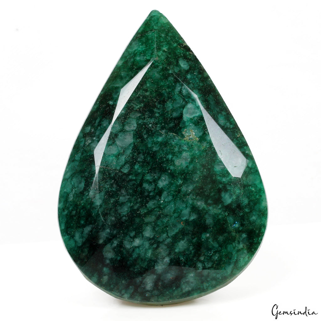 760 Ct Natural Green Brazilian Emerald Pear Faceted Earth Mined Museum Size Gems