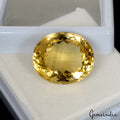 Citrine Loose Gemstone, Untreated, Yellow — 20x17x12mm, 23.85 Ct