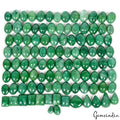 Emerald Lot, Cabochon, Color Enhanced, Green — 105 Pieces, 12mm, 1500 Ct, Brazil
