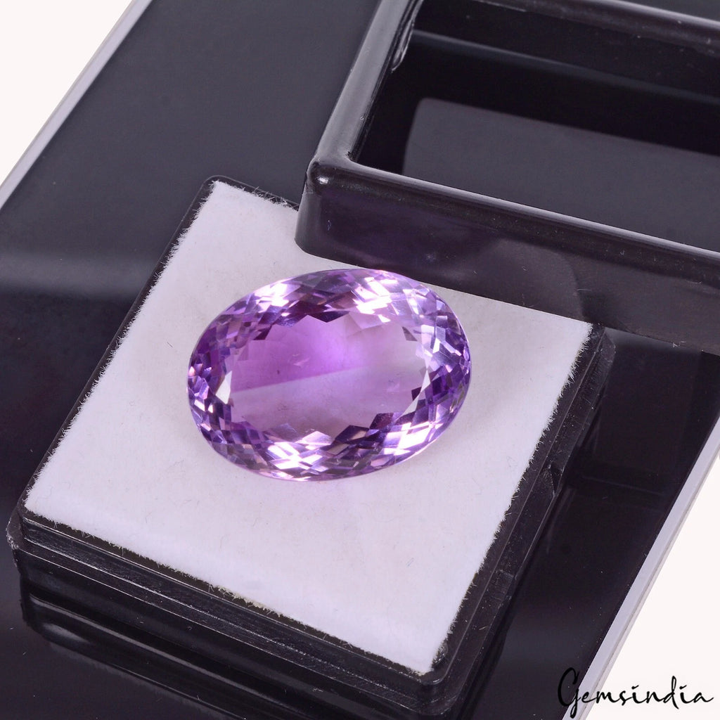 Amethyst Loose Gemstone, Untreated — 24 x 17 x 13mm, 39.10 Ct, Brazil