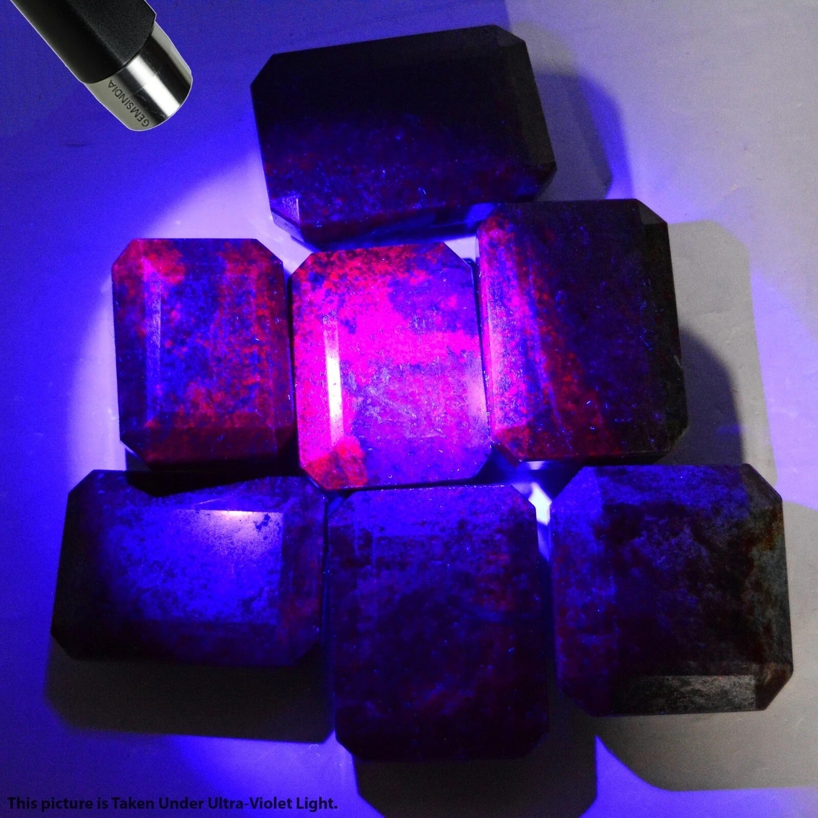 6250 Ct Natural Untreated Ruby Kyanite Octagon Cut Huge Size Loose Gemstones 7Pc