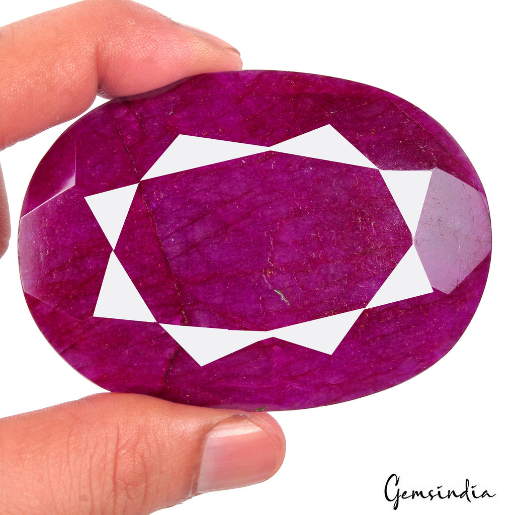 900 Ct Natural Pink Red USA Beryl Bixbite Oval Cut Faceted Earth Mined Gemstone