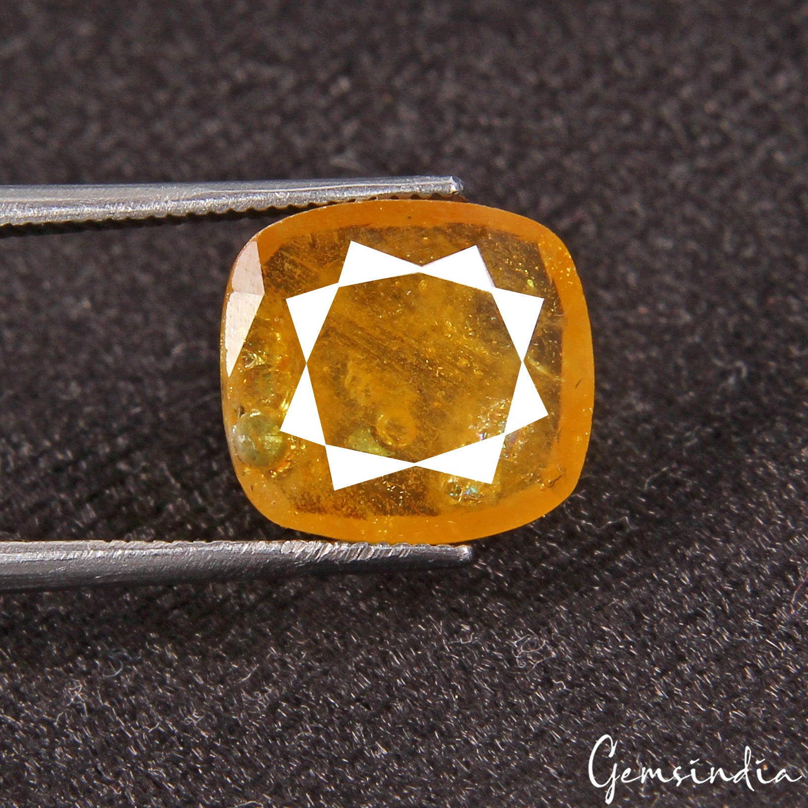 Yellow Sapphire Loose Gemstone, Untreated — 11x10x2 mm, 4.00 Ct