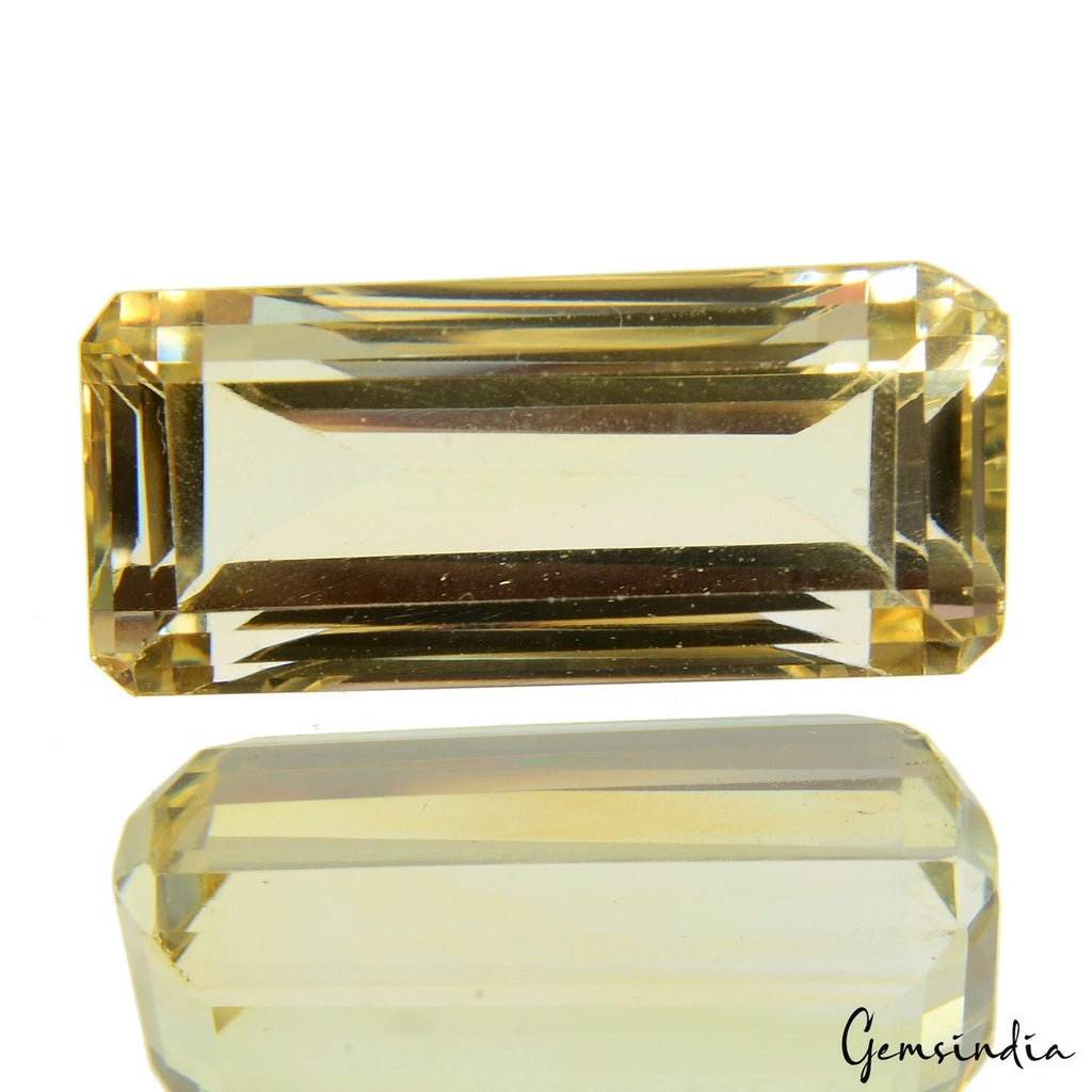 Citrine Loose Gemstone, Untreated, Golden — 23x10x10 mm, 21.10 Ct, Brazil