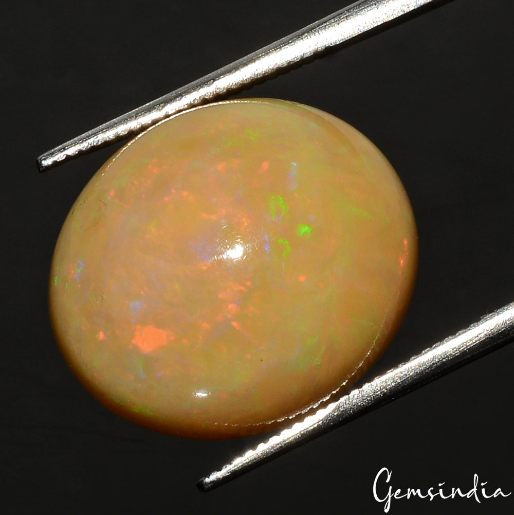 10.20Ct Hardy STRONG! Natural Giant Yellow&Rainbow Color Sparkling Opal Ethiopia