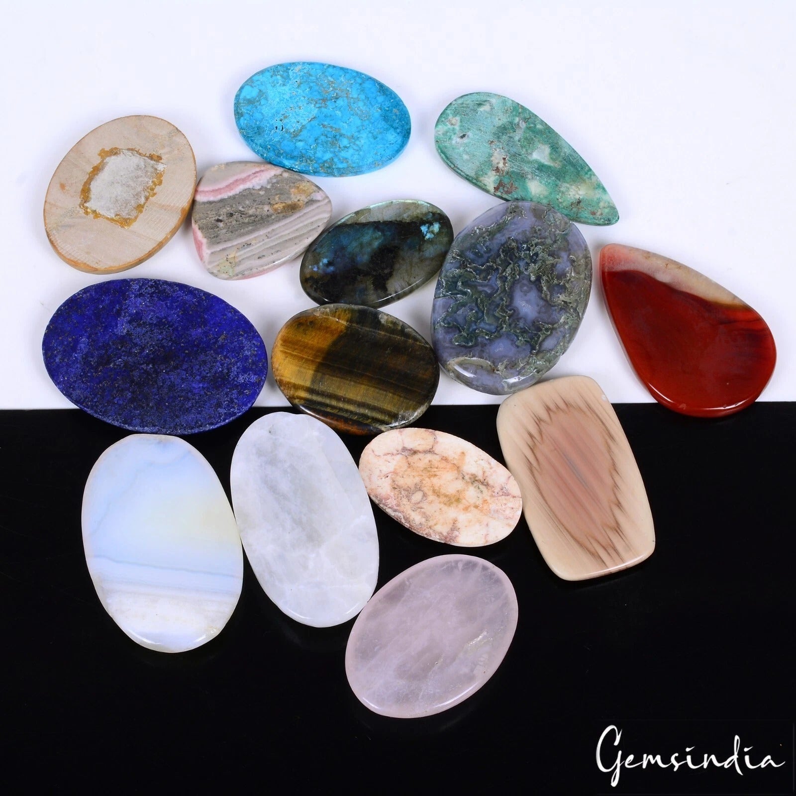 14 Pcs Lot Estate Genuine Multi Gems Loose Multi Color Gems Collection 970 Ct