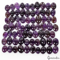 1050 Cts/70 Pcs Natural Untreated Dark Purple Amethyst Mix Cab Gems For Jewelry