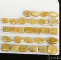 520 Ct Natural Yellow Beryl /Heliodor Mix Cut Loose 14-27mm Gemstones Lot~28 Pcs