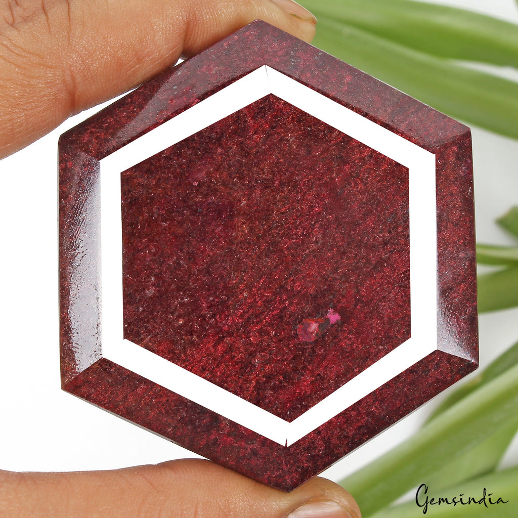 Earth mined 2350 Cts Natural Red Ruby Hexagon Cut Huge Size Madagascar Gemstone