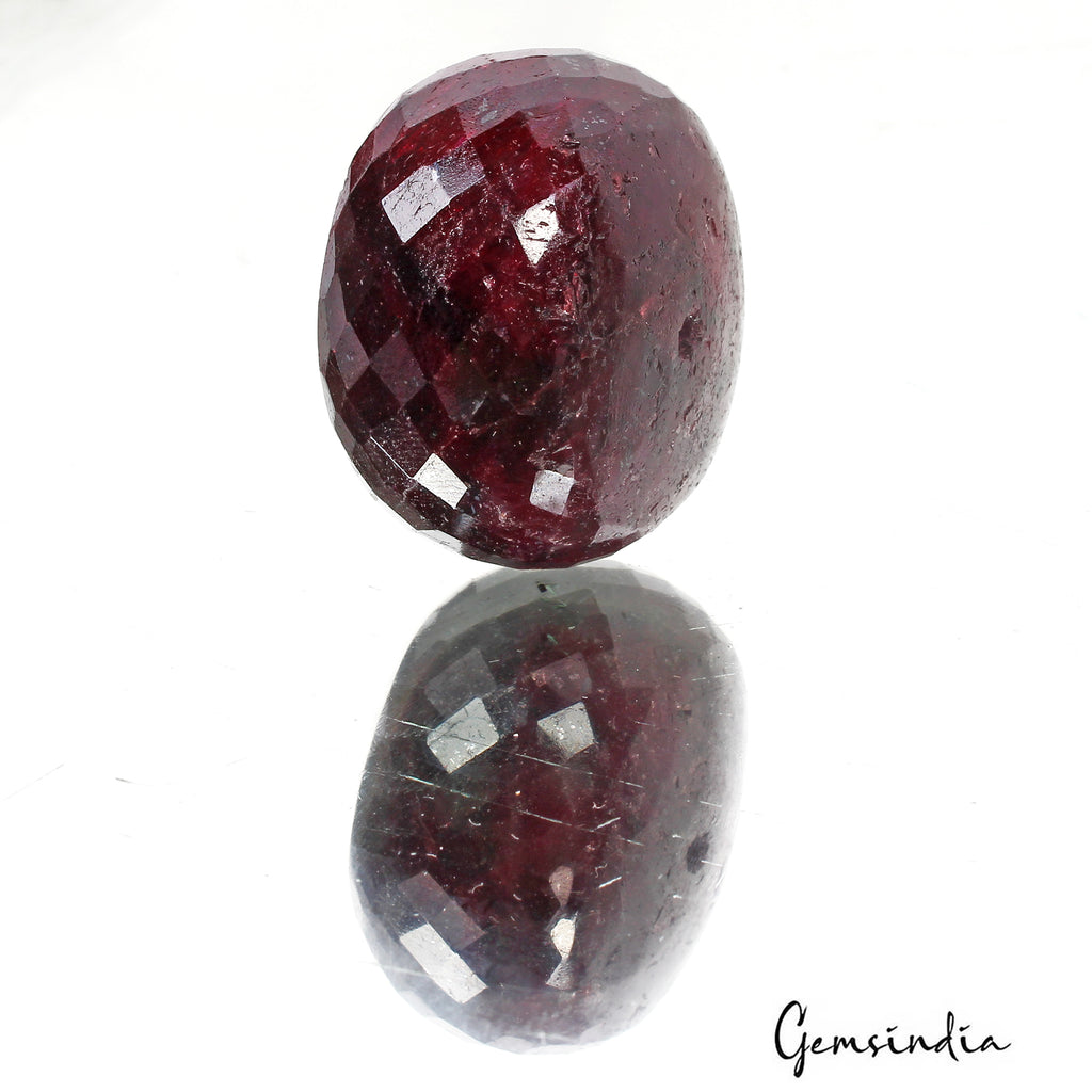 Ruby Beaded Strand, Red — 33 x 33 x 22mm, 290.00 Ct, Madagascar