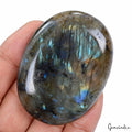 300 Ct Natural Untreated Blue Shine Labradorite Oval Cab Loose Gem For Pendant