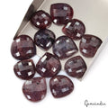 365 Ct Natural Red Blue Sapphire Pear Checker Cut Flat Back Loose Gemstones 12Pc