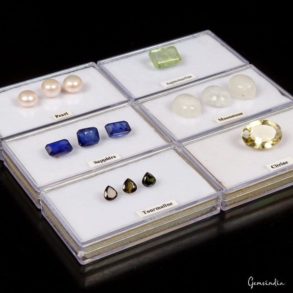 MIX LOT LOOSE FACETED NATURAL GEMSTONES MIXED GEMS WHOLESALE LOOSE GEM ~43+ CTS