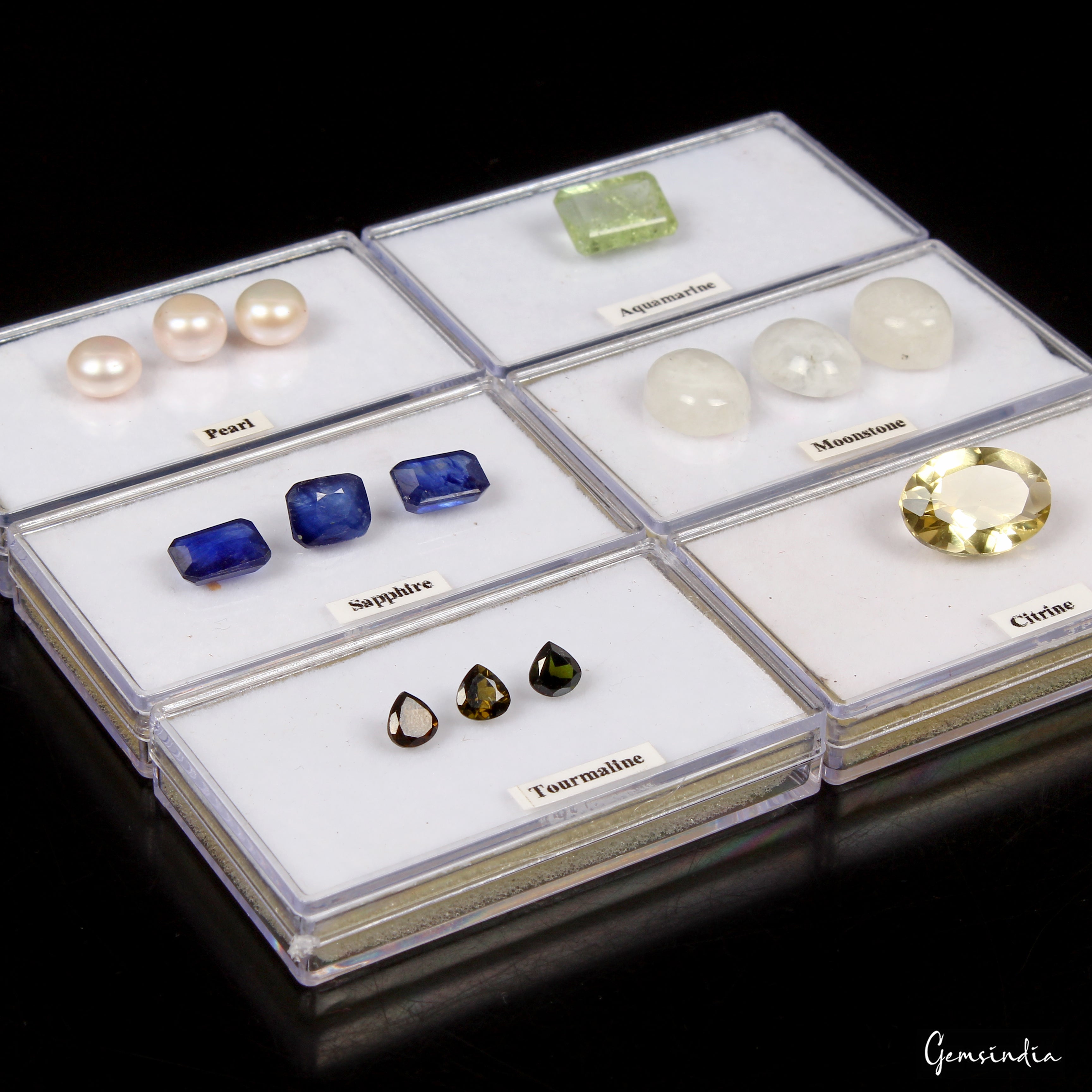 MIX LOT LOOSE FACETED NATURAL GEMSTONES MIXED GEMS WHOLESALE LOOSE GEM ~43+ CTS