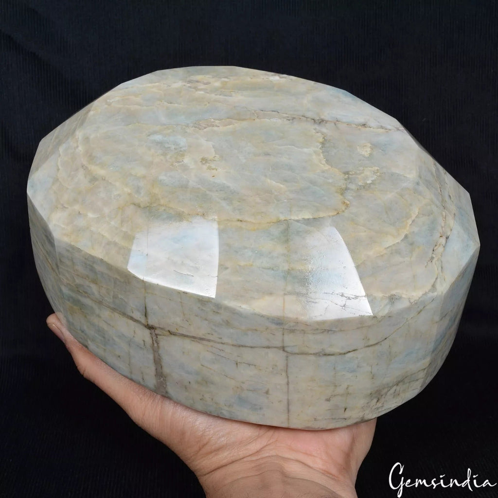 7.8 Kilo Natural Aquamarine Beryl Rare Oval Cut Huge Size Untreated Gemstone NM