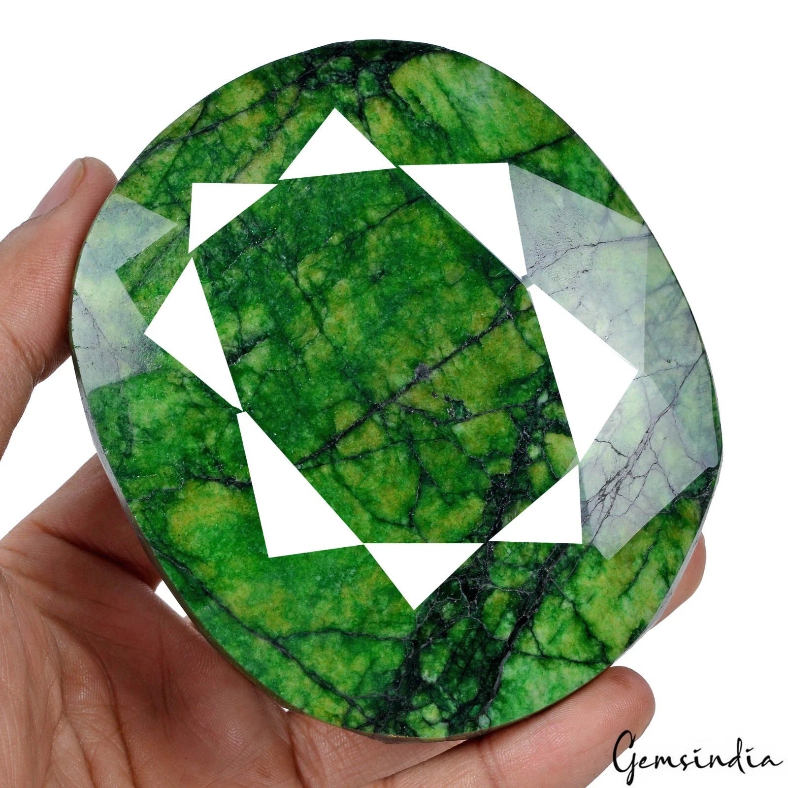 3030 Cts Natural Green Emerald From Brazil Oval Cut Loose Earth mined Gemstone