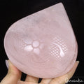3650 Cts Natural Pink Rose Quartz Hand Crafted Loose Magnificent Pear Gemstone