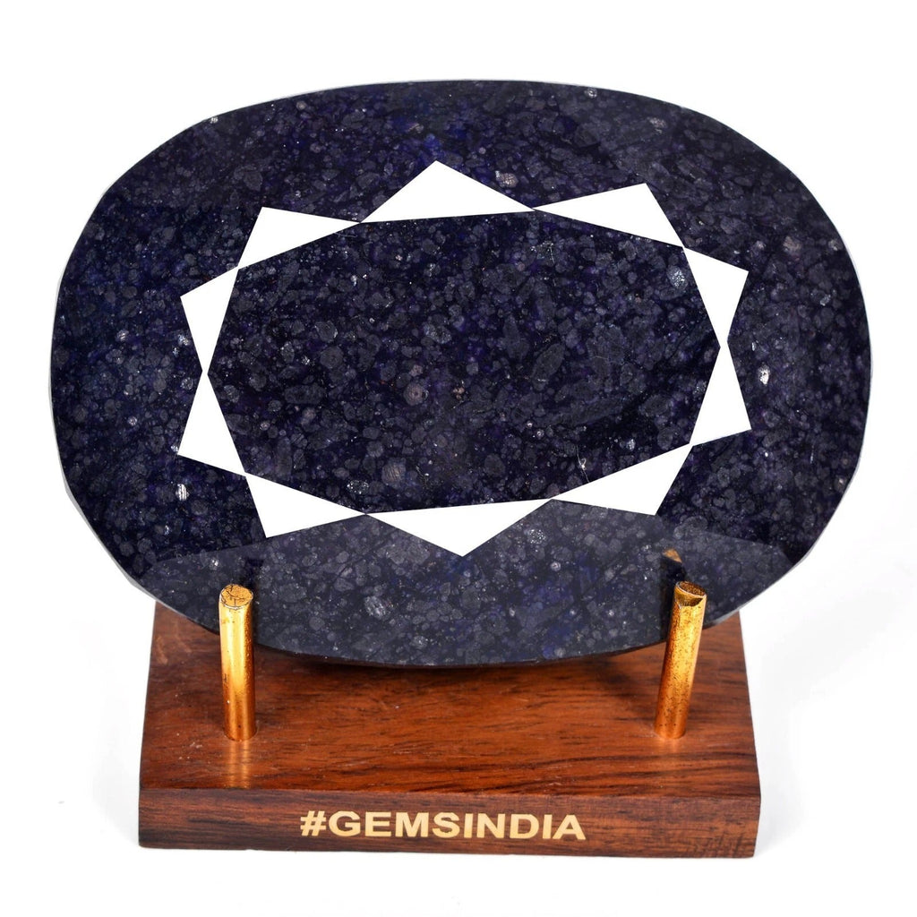 Huge 3150 Cts Natural African Dark Blue Sapphire Oval Cut Loose Museum Size Gem