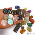 1550 Ct/25 Pcs Natural Multi Color Mix Cab Loose 21mm To 48mm Gems Wholesale Lot