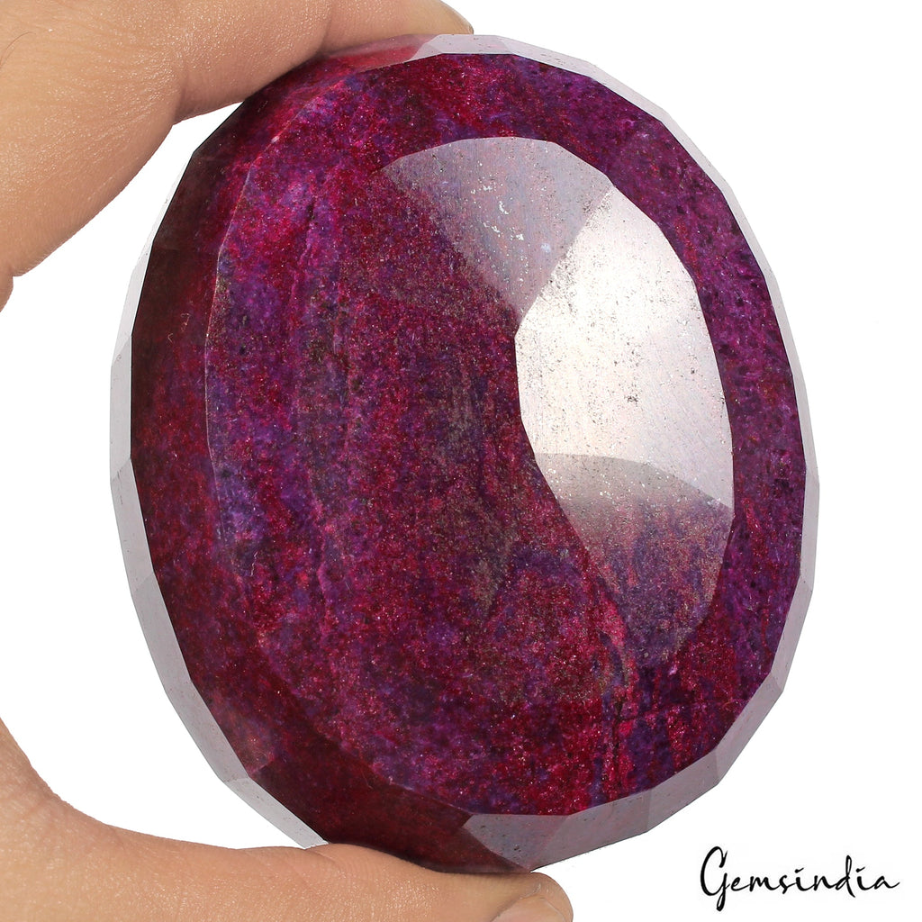 3100 Ct Large Natural Red Ruby Oval Cut Earth Mined Museum Size Loose Gemstone