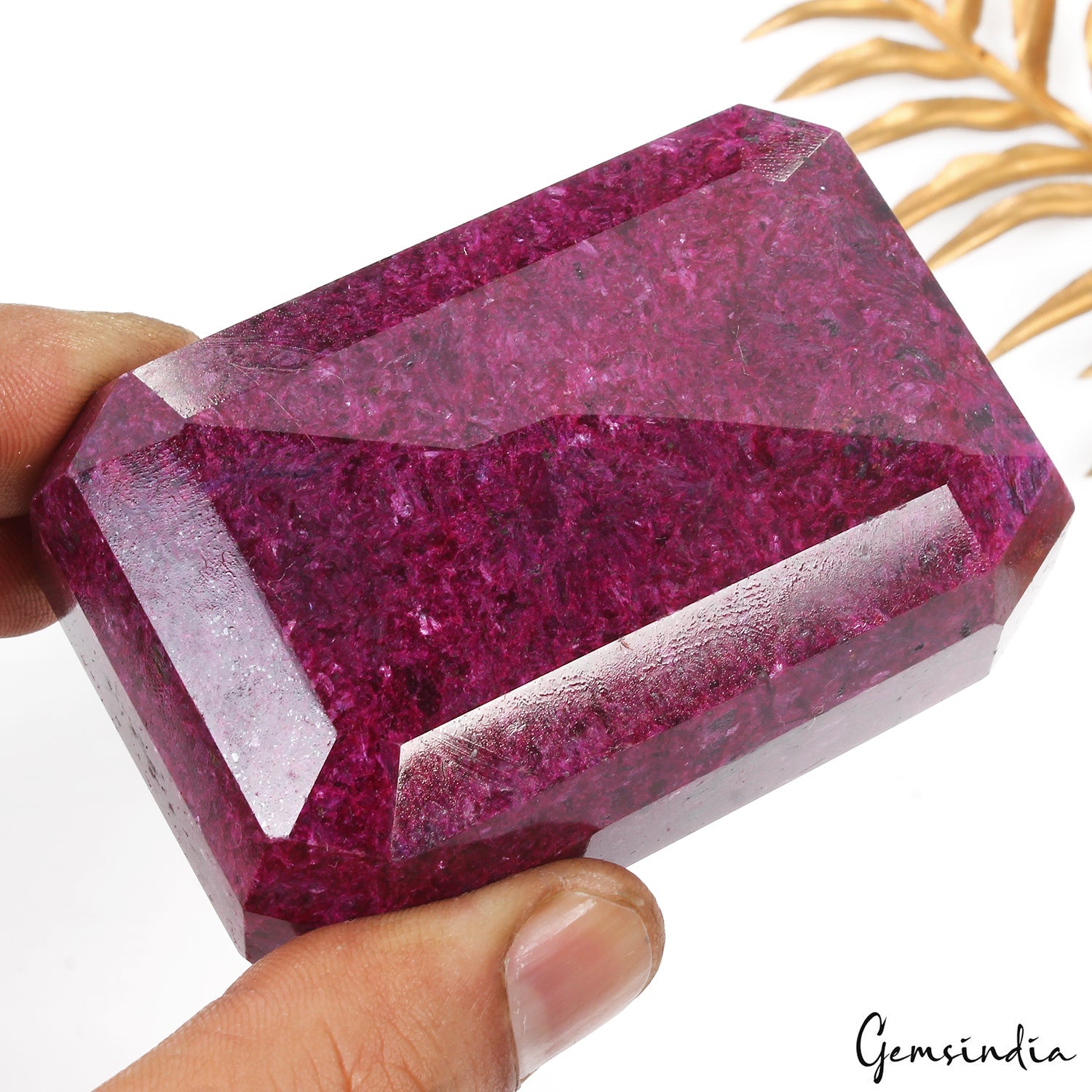 1780 Cts Natural Ruby Huge Octagon Faceted Earth Mined Gemstone From Madagascar