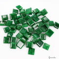 Certified Colombian Natural Green Emerald 540Ct Square Cut Loose Gemstones~50 Pc