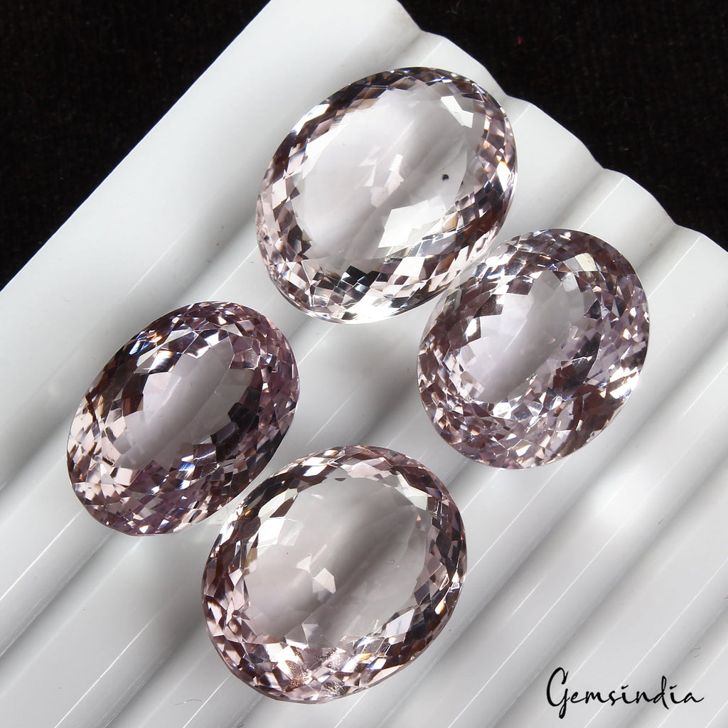115.70 Cts./4 Pcs Natural Bolivian Lavender Amethyst Oval Loose Gems For Jewelry