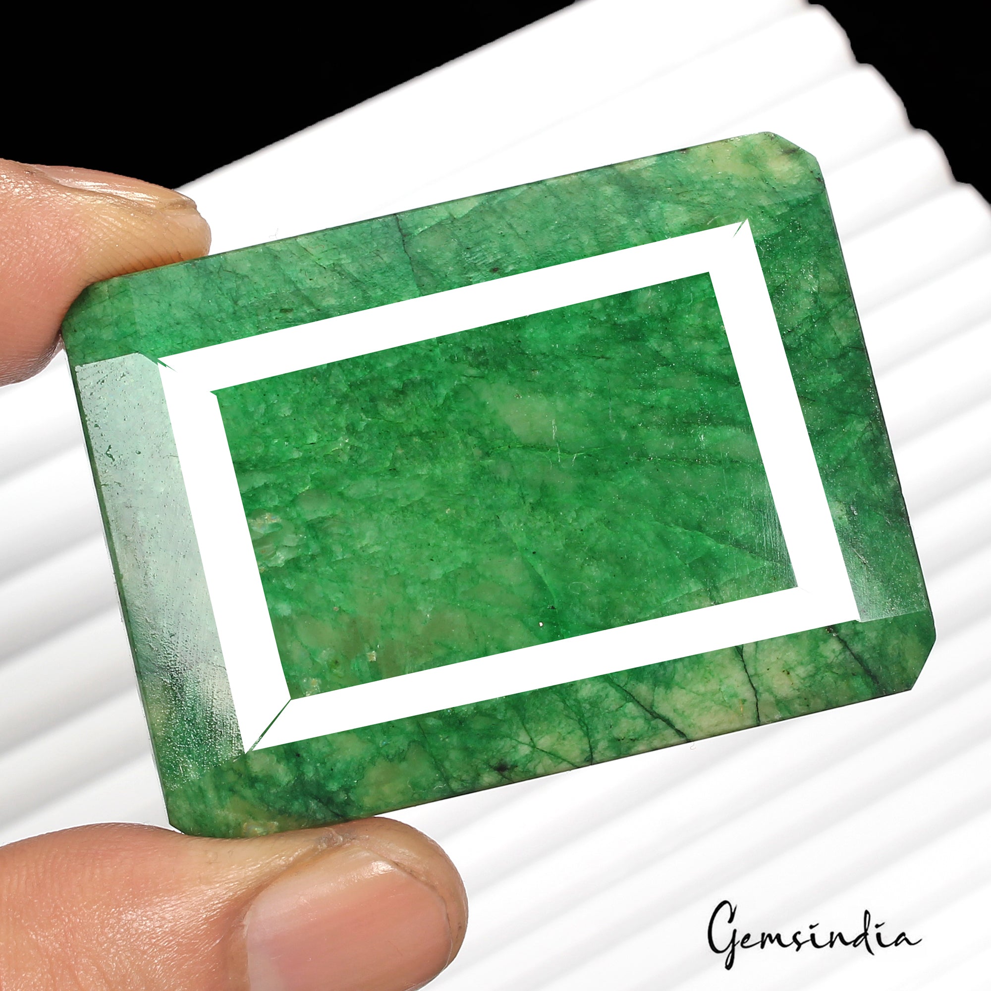 420 Ct Natural Brazilian Emerald Octagon Faceted Earth Mined Huge Size Gemstone