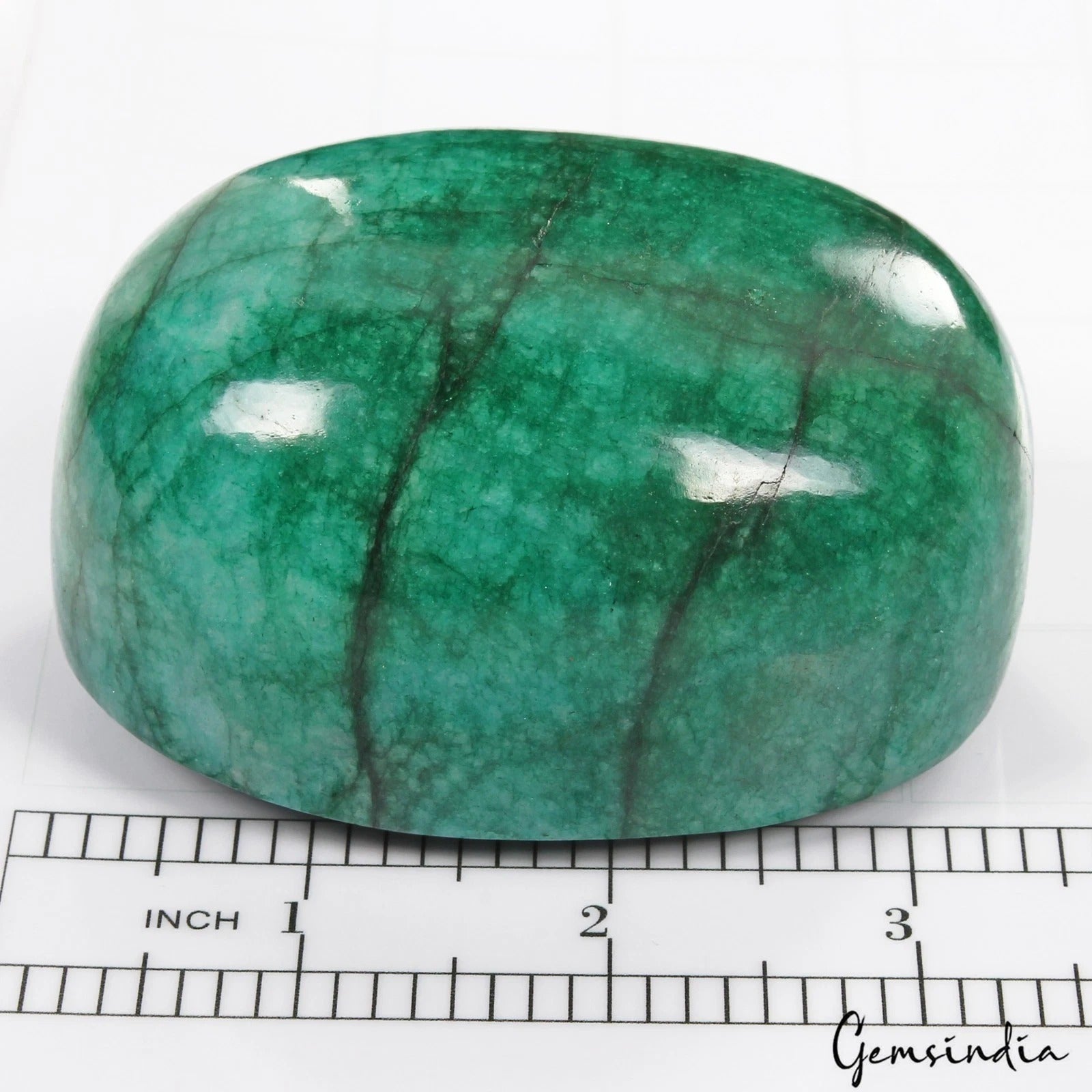 Emerald Cabochon — 84 x 60 x 48mm, 2150 Ct, Brazil