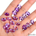 Amethyst Lot, Loose Gemstone, Oval Cut, Untreated — 20 Pieces, 11mm to 13mm, 100.00 Ct, Brazil