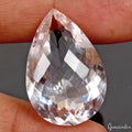 VVS 43.30 Ct AAA Grade Natural Bolivian Amethyst Pear Checker Cut Loose Gemstone