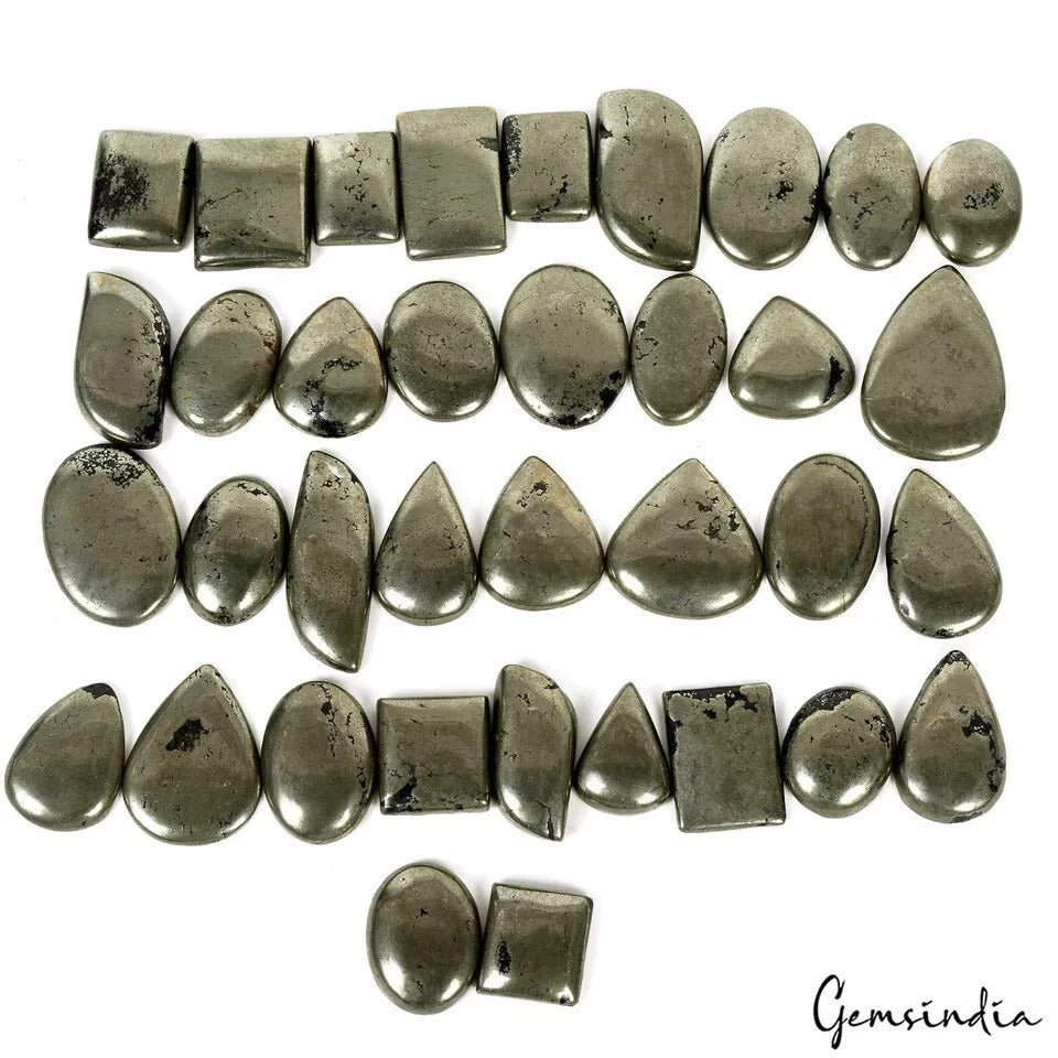 Wholesale Apache Gold Pyrite Gemstone Mix 36Pcs Bulk Lot 1500ct Jewelry Making