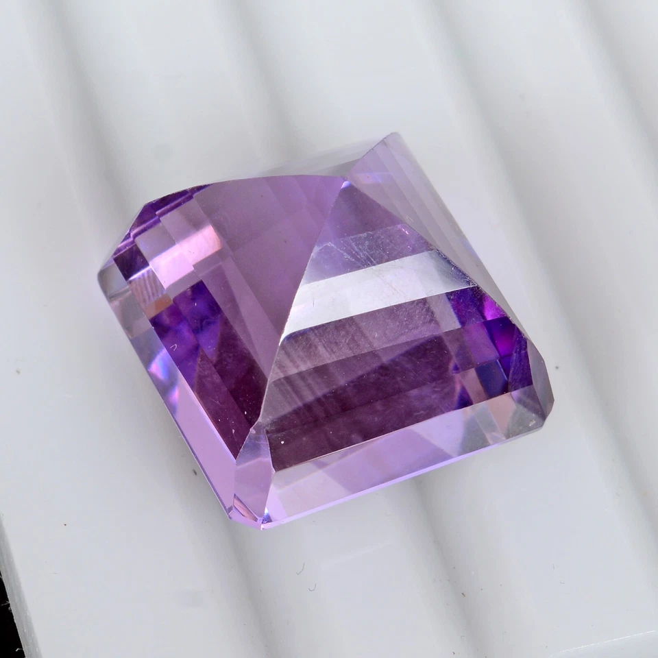 31.00 Cts Natural Untreated Purple Amethyst Octagon Cut Loose Gemstone for Ring
