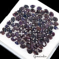 100% Natural Blue Sapphire Loose Gemstone Lot - Purple Violet Faceted Mix -94 Pc