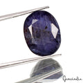 Certified 13.20Ct Natural Untreated Blue Iolite Oval Cut Loose Gemstone For Ring