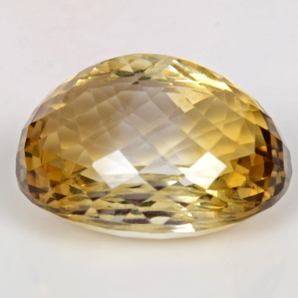 Citrine Loose Gemstone, Untreated, Yellow — 23x18x14 mm, 39.90 Ct, Brazil