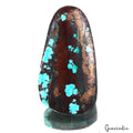 52.40 Ct Blue Spiderweb Turquoise Fancy Cab Arizona Loose Huge Gemstone From U.S