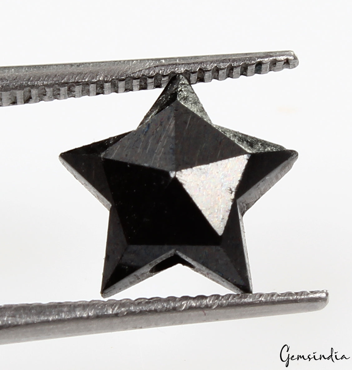 2.2 Carats 100% Natural Polished Star Shape Loose Earth Mined Black Diamond~10mm