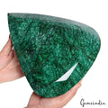7.5 kilo Natural Brazilian Emerald Rare Huge Museum Size Loose Pear Cut Gemstone