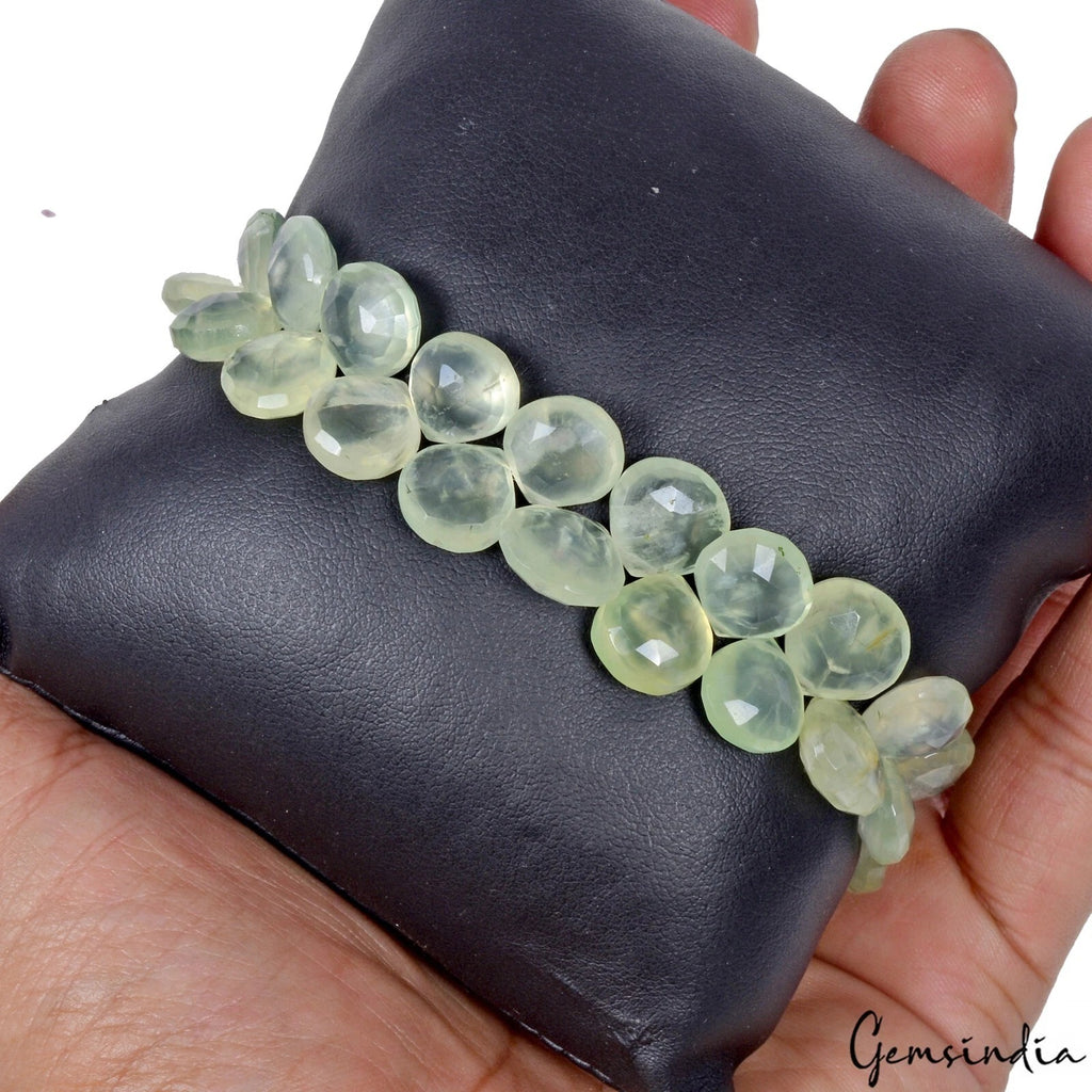 Prehnite Bracelet, Untreated, Green — 7 inch, 198.90 Ct