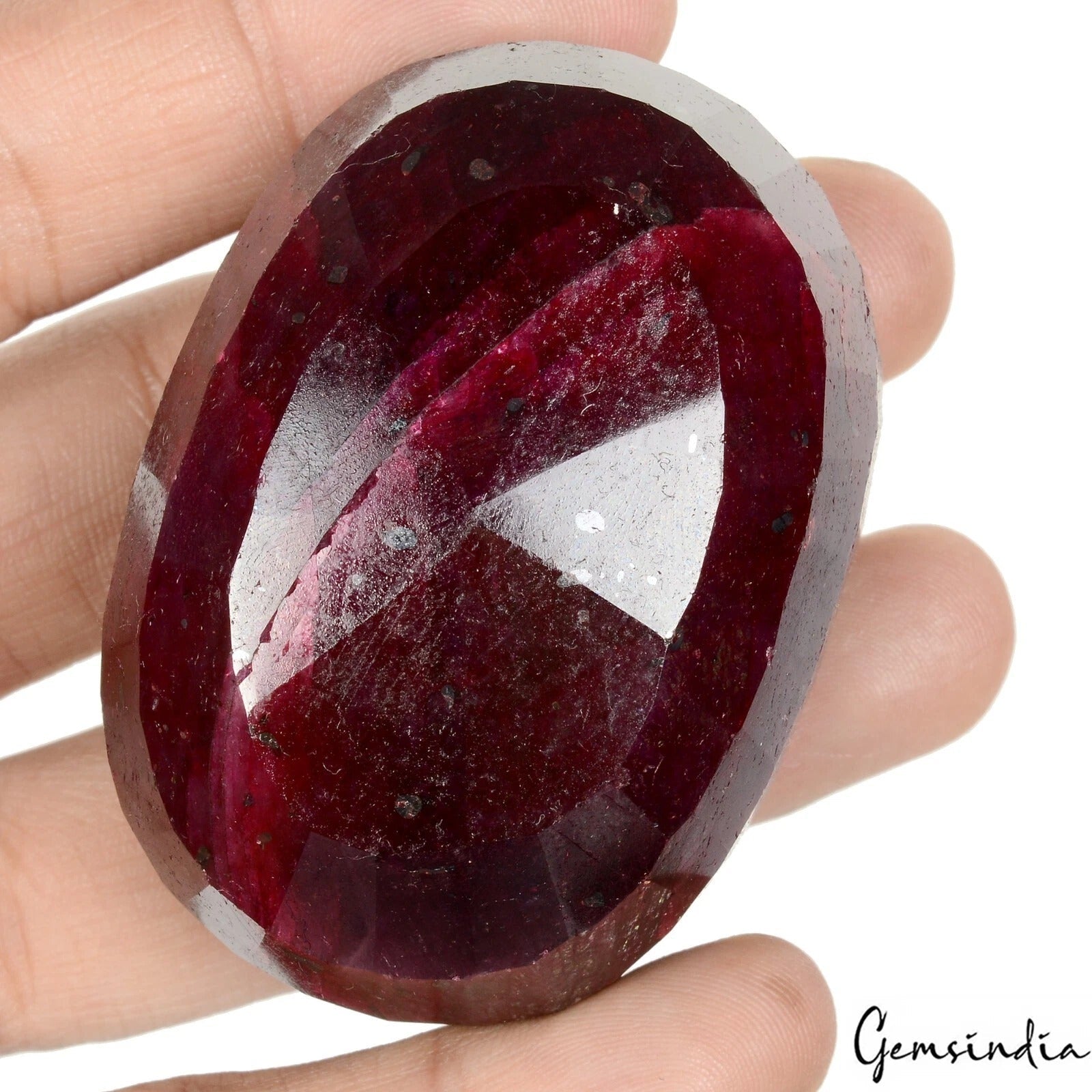 Large Natural Red Ruby 1230 Ct Faceted Oval Ruby Huge Loose Earth Mined Gemstone