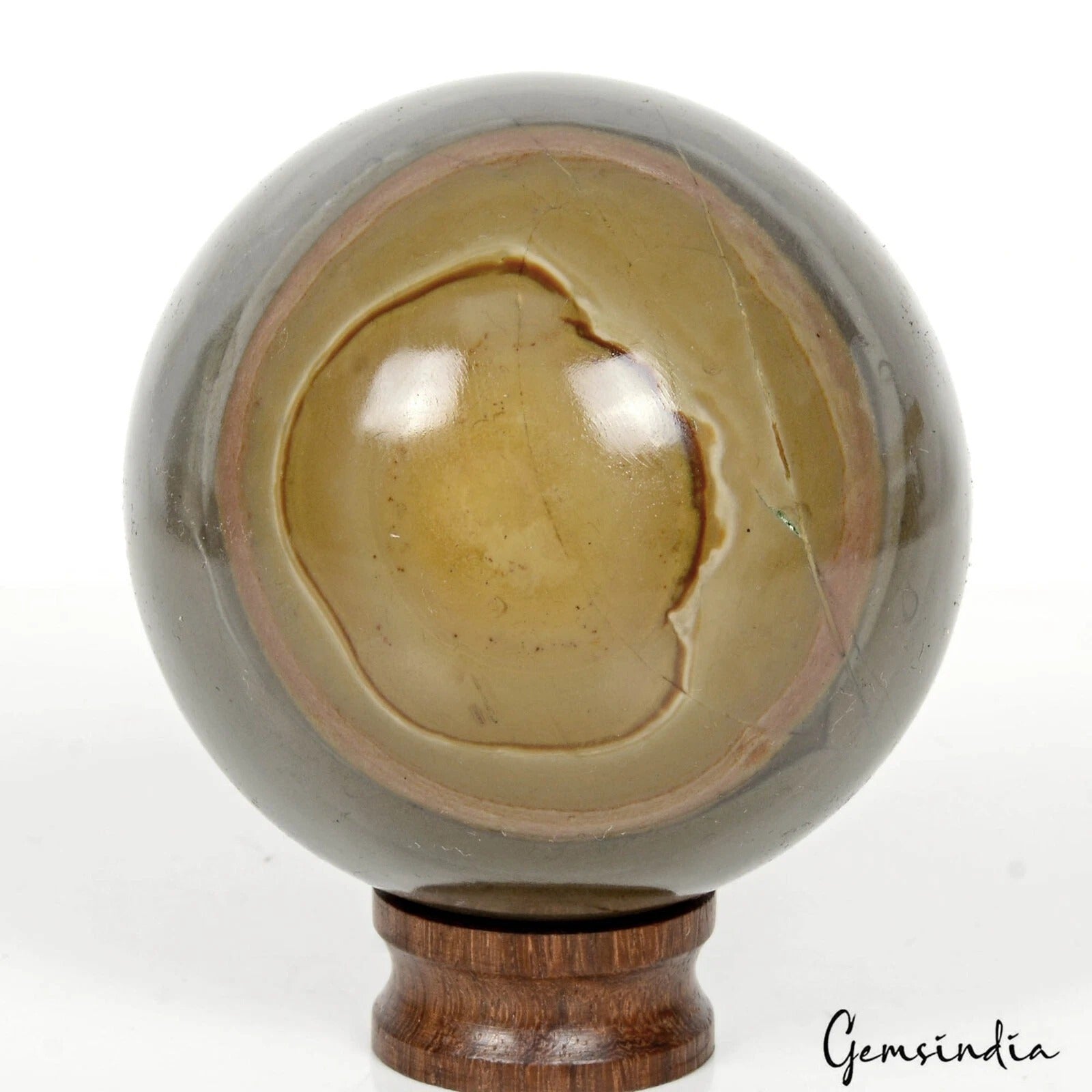 Agate Sphere, Untreated — 2.5 Inch, 0.35 Kg (1750 Ct), Madagascar
